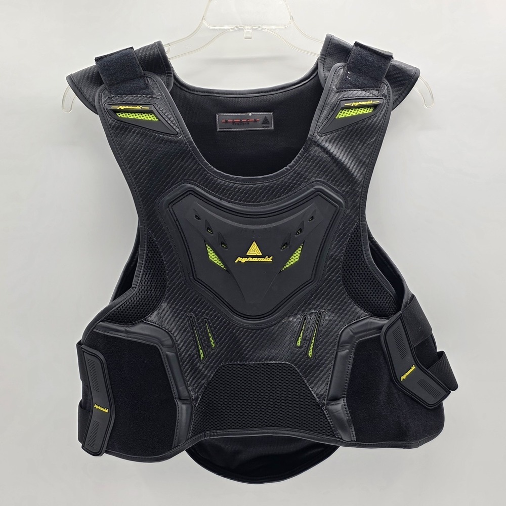 Black Pyramid Street X Vest Black Motorcross Motorcycle Gear